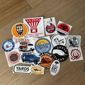 Assorted Brewery Stickers